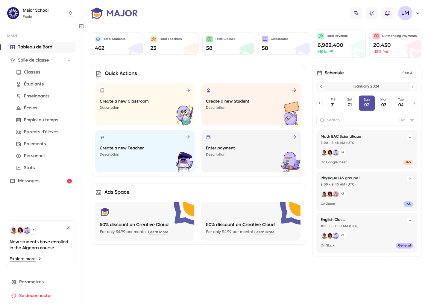 Dashboard screenshot